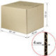 Короб картонный, длина 600 х ширина 400 х высота 400 мм, марка Т22, профиль С, FEFCO 0201 / ГОСТ, исполнение А, 440053
