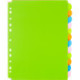 Разделитель листов по цветам, 12 листов, пластик, цветной, А4+, без надписей, Attache Selection