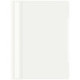 Папка-скоросшиватель, А4, 120/160мкм, пластик, белый с прозрачным верхом, Бюрократ -PS20WH