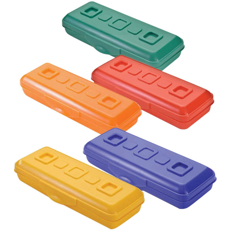 Пенал-футляр, 210*90*40 СТАММ "Премиум", пластик, ассорти