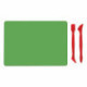 Доска для лепки компактная с 2 стеками А5, 205х150 мм, зеленая, ПИФАГОР, 270559