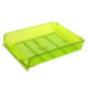 Лоток для бумаг Attache Bright Colours решетчатый прозрачный зеленый