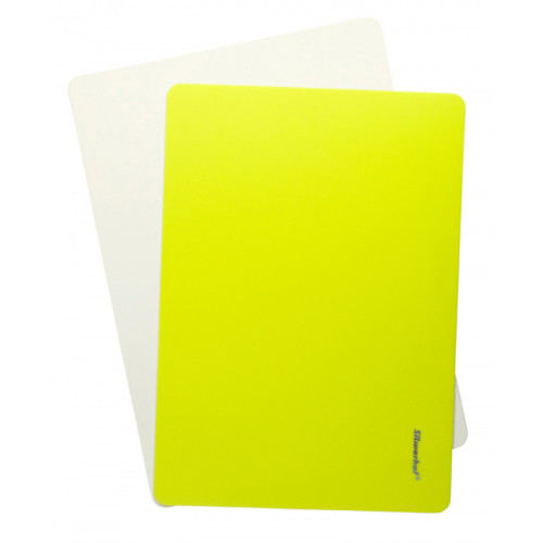 Доска для лепки Silwerhof 957007 Neon прямоугольная A4 пластик 1мм желтый