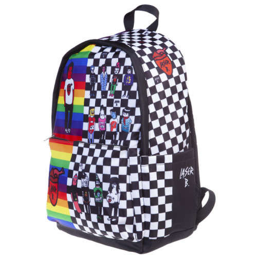 Рюкзак Hatber ГОРОДСКОЙ-Лазер Би- 45х32х15см полиэстер светоотраж.1 отделение 3 кармана и 1 потайной на спинке  ( Laser B.)