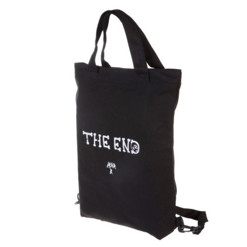 Сумка шопер-рюкзак на молнии Hatber 42х35см хлопок 1 карман -Лазер Би- в индив.упак. ( Laser B.)