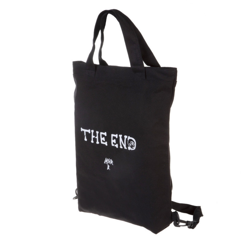 Сумка шопер-рюкзак на молнии Hatber 42х35см хлопок 1 карман -Лазер Би- в индив.упак. ( Laser B.)