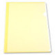 Папка-уголок пластик А4+, 1 отделение, 150 мкм, прозрачная, желтый PROOFFICE
