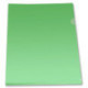 Папка-уголок пластик А4+, 1 отделение, 180 мкм, непрозрачная, зеленый PROOFFICE