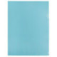 Папка-уголок пластик А4+, 1 отделение, 180 мкм, прозрачная, голубой PROOFFICE