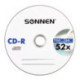 Диски CD-R SONNEN, 700 Mb, 52x, Cake Box, 50 шт
