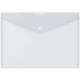 Папка-конверт на кнопке, А4, 180мкм, пластик, бесцветная, DOLCE COSTO