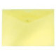 Папка-конверт на кнопке, А5+, 180 мкм, пластик, желтый PROOFFICE