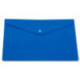 Папка-конверт на кнопке, А5+, 180 мкм, пластик, синий PROOFFICE