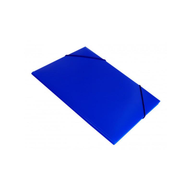 Папка на резинке, А4, 700мкм, 40мм, пластик, резинка по углам, синяя PROOFFICE