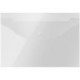 Папка-конверт на кнопке OfficeSpace  А4, 120мкм, прозрачная