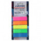 Клейкие закладки пластиковые deVENTE, 45х12 мм, неон 5 цветов, 150 закладок, в картонном блистере