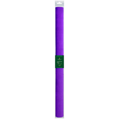 Бумага крепированная Greenwich Line, 50*250см, 32г/м2, фиолетовая, в рулоне, пакет с европодвесом