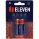 Батарейка Eleven AA (LR6) алкалиновая, 2 шт,  BC2