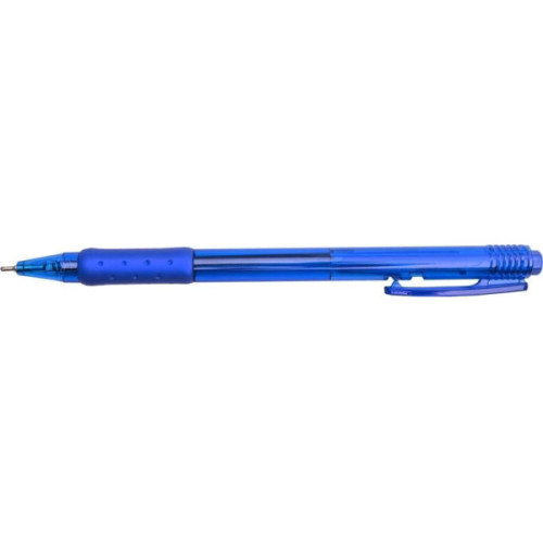 Ручка гелевая синяя, автоматическая, манжетка, 0,5 мм, 0,7 мм, корпус тонированный синий, игольчатый узел, DOLCE COSTO Oilgel