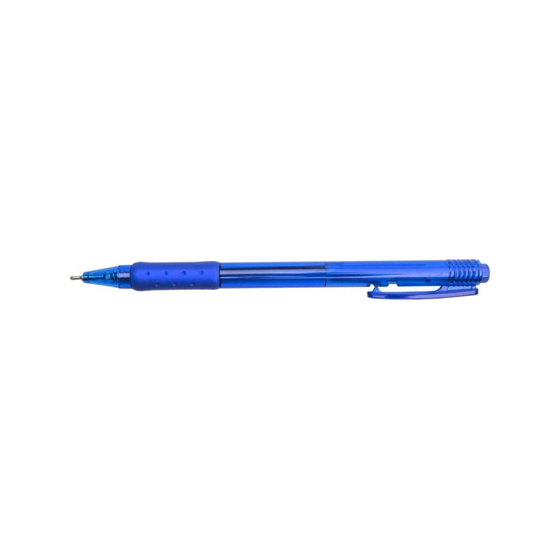 Ручка гелевая синяя, автоматическая, манжетка, 0,5 мм, 0,7 мм, корпус тонированный синий, игольчатый узел, DOLCE COSTO Oilgel