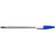 Ручка шариковая одноразовая синяя, 0,7 мм, 1 мм, корпус прозрачный, шестигранный, DOLCE COSTO
