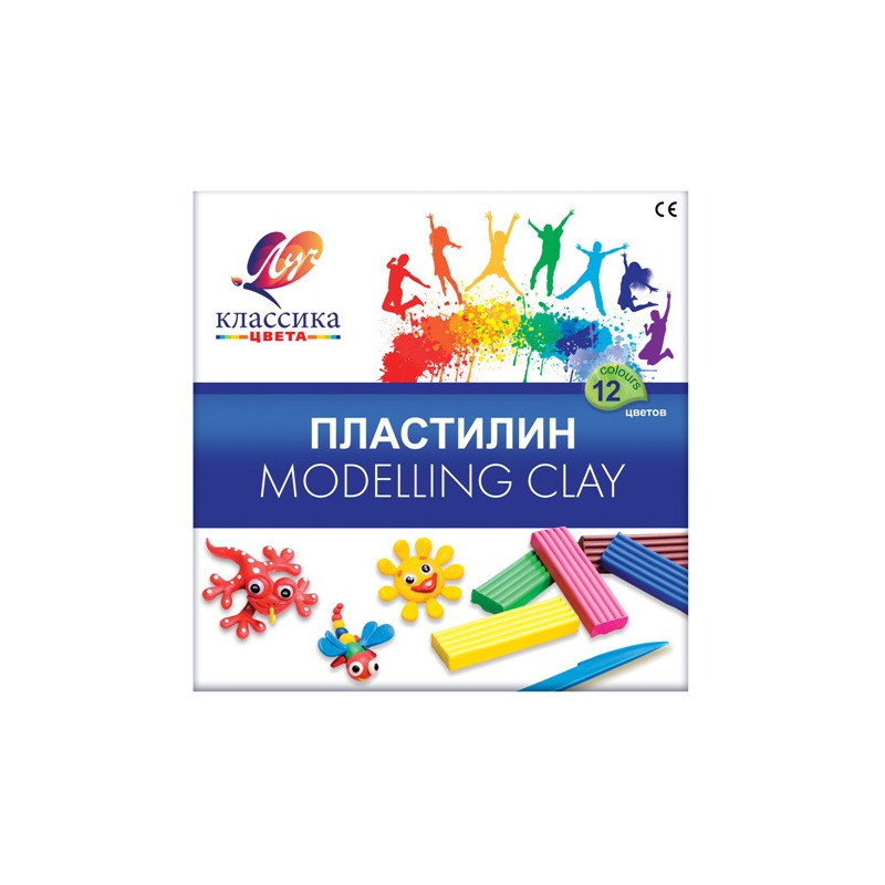 Пластилин Классика 12 цв., стек, 240 г.