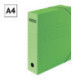 Короб архивный на резинках OfficeSpace А4 микрогофрокартон зеленый, 75мм до 700 листов