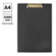 Планшет с зажимом OfficeSpace А4, пластик, черный