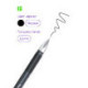 Ручка шариковая черная, 0,2 мм, 0,3 мм, манжетка, масляная, корпус черный, круглый, игольчатый наконечник, Berlingo "xFine"