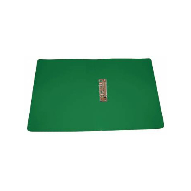 Папка с зажимом боковым, А4+, 500 мкм, пластик, зеленая PROOFFICE