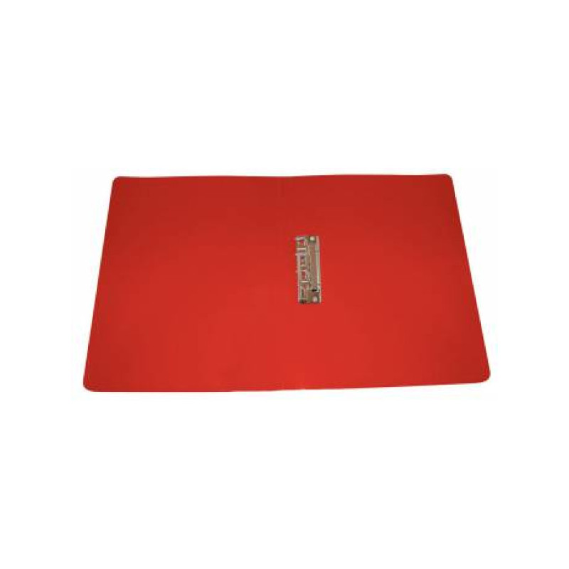Папка с зажимом боковым, А4+, 500 мкм, пластик, красная, PROOFFICE