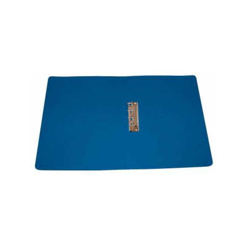 Папка с зажимом боковым, А4+, 500 мкм, пластик, синяя PROOFFICE