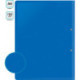 Папка с зажимом боковым, А4+, карман, пластик, синяя PROOFFICE