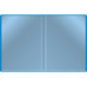 Папка 10 вкладышей, А4+, 700 мкм, с карманом на корешке, синяя PROOFFICE