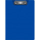 Папка-планшет, б/крышки, А4+, 1,2мм, верхний зажим, пластик, синяя PROOFFICE