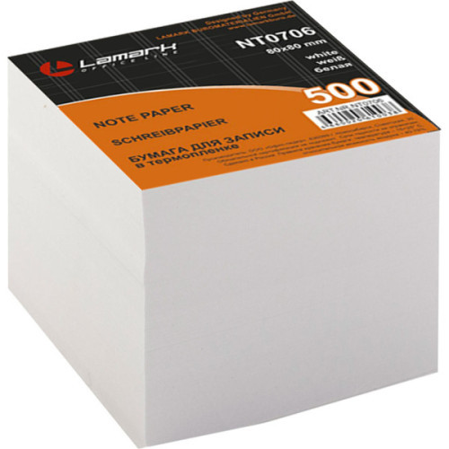 Бумага для записи 80*80мм 500л белая в термопленке, сменная