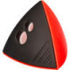 Точилка ручная, диаметр 8/11 мм, пластик, 2 отверстия, контейнер, красный/черный, Attache Mercury