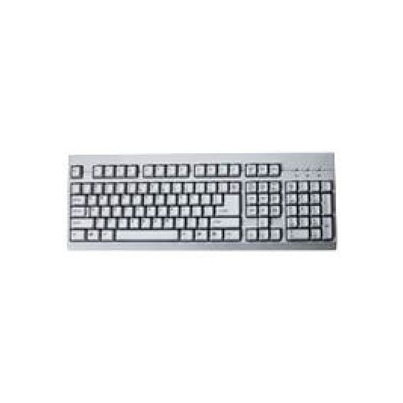 Клавиатура DF E KS-910 (бел), PS/2, Slim пров сл-кл-ра