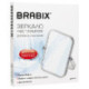 Зеркало настольное BRABIX, 19х16 см, двустороннее, с увеличением, прозрачная рамка