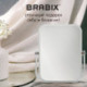 Зеркало настольное BRABIX, 19х16 см, двустороннее, с увеличением, прозрачная рамка