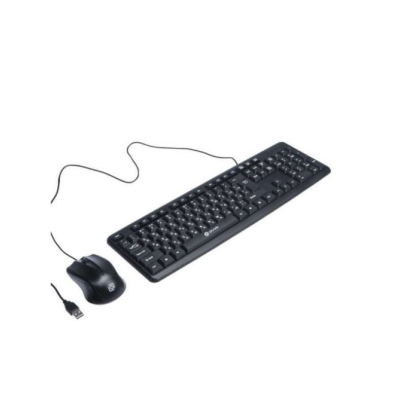 Клавиатура + мышь Oklick 600M клав:черный мышь:черный USB