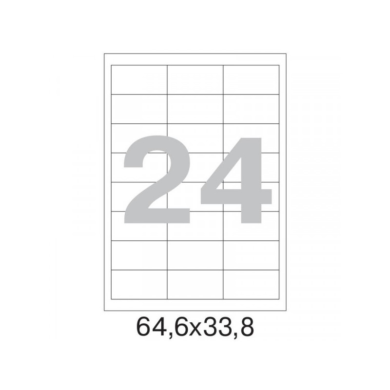 Самоклеящиеся этикетки Office Label 64,6х33,8 мм /24 шт. на листе А4 (100 л)