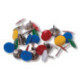 Кнопки канцелярские BRAUBERG металлические цветные 10 мм 50 штук 220554