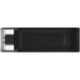 Флеш Диск, 64Gb, DataTraveler 70, Type-C, DT70/64GB, USB3.2, черный, Kingston