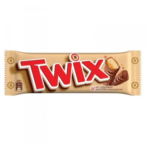 Шоколадный батончик Twix 55 грамм