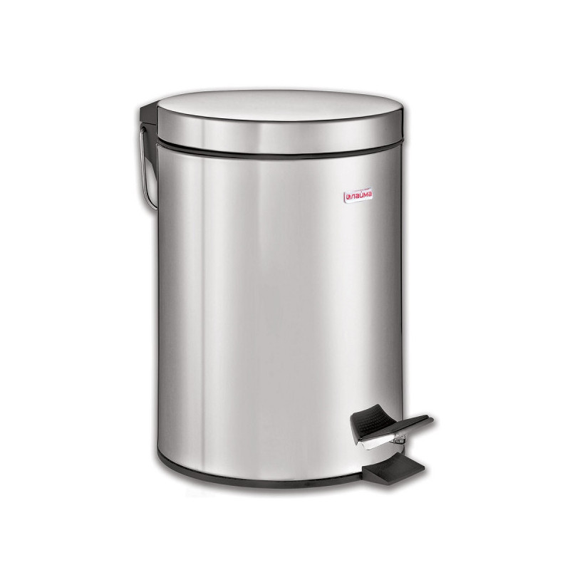 Ведро мусорное с педалью 20 л, зеркальное, нержавеющая сталь, ЛАЙМА Classic