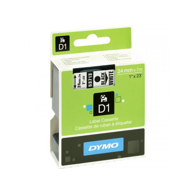 Картридж к принтеру DYMO LM PC II 24 мм х 7 м черный/белый пластик