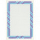 Сертификат-бумага сине-голубая крученая рамка А4 115 г пачка 25 листов с водяными знаками