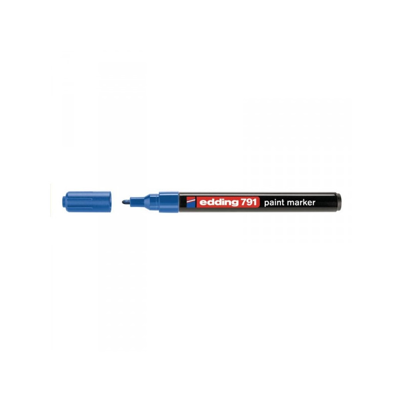 Маркер пеинт лаковый Edding E-791/3 синий с толщиной линии 1-2 мм