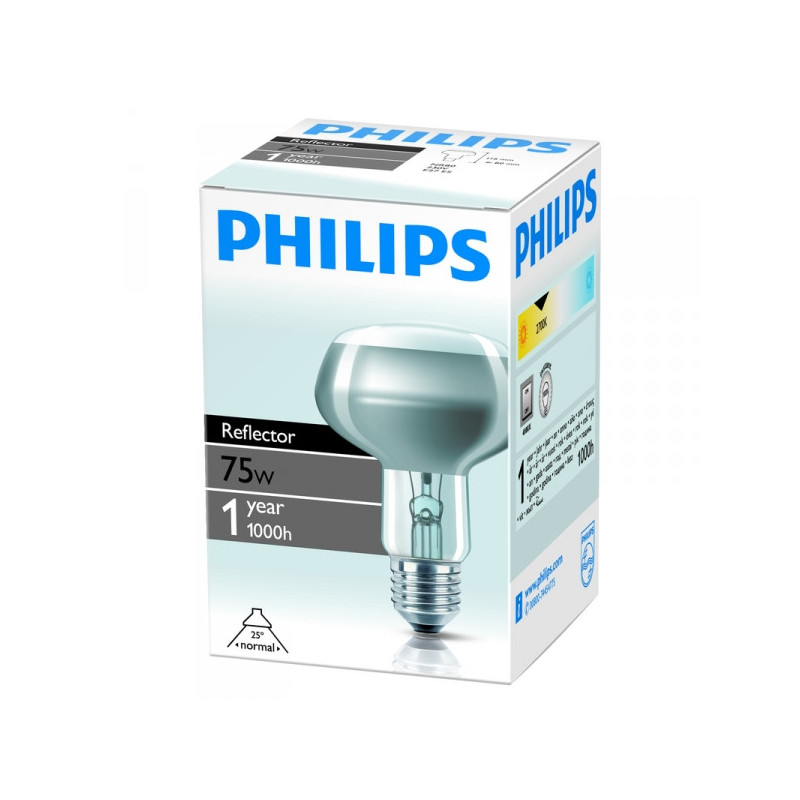 Лампа накаливания Philips 75 Вт цоколь E27 белый свет